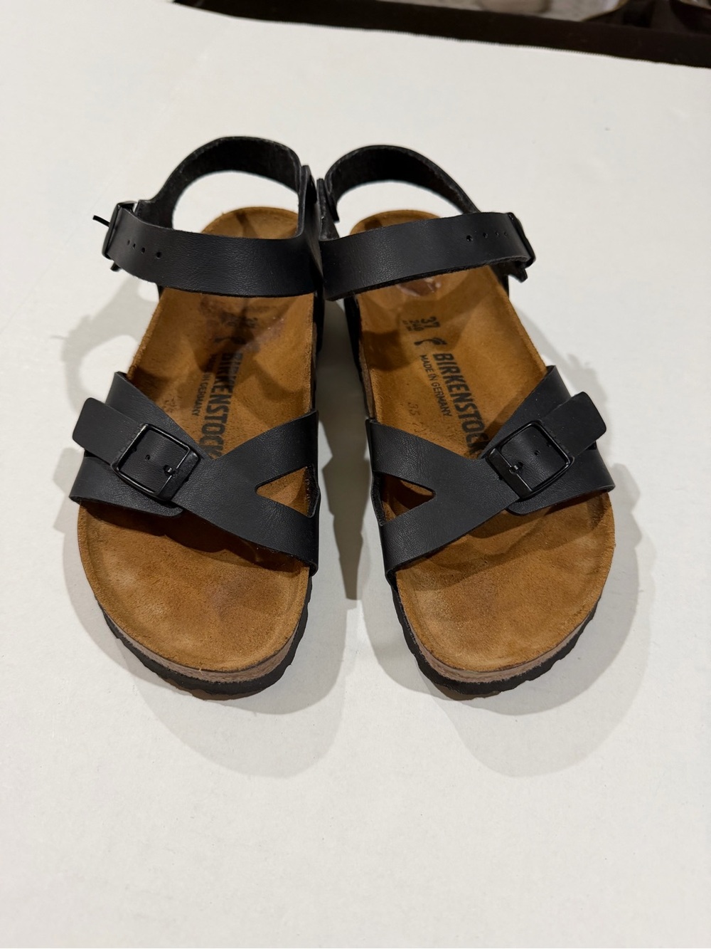 Birkenstock RIO sandal leather black Womens size 37